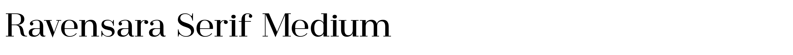 Ravensara Serif Medium